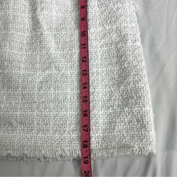 NEW NWT Ann Taylor Fringe Boucle Tweed Lined Short Mini Skirt Size 0 - Picture 15 of 15